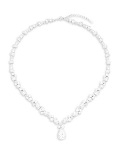 Shop Adriana Orsini Women's Cubic Zirconia And Sterling Silver Pendant Necklace
