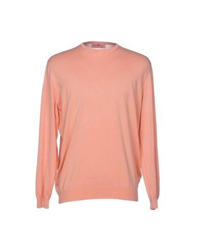 Shop Della Ciana Sweaters In Salmon Pink