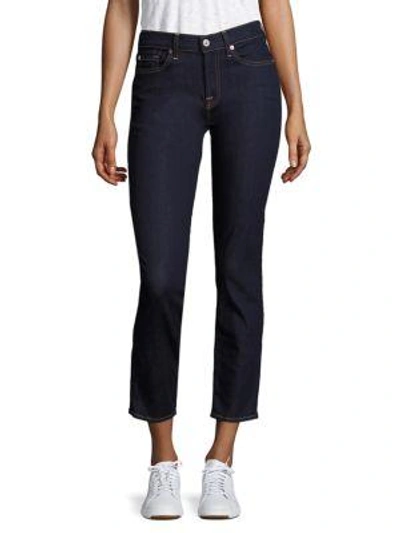 Shop 7 For All Mankind B(air) Roxanne Cigarette Ankle Skinny Jeans In Blue