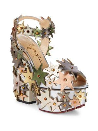 Shop Charlotte Olympia Supernova Platform Sandals In Multi