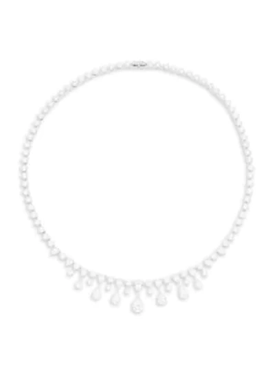 Shop Adriana Orsini Cubic Zirconia Round Necklace In Silver