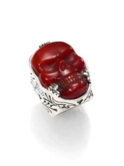 Shop King Baby Studio Skull Ring In Silver