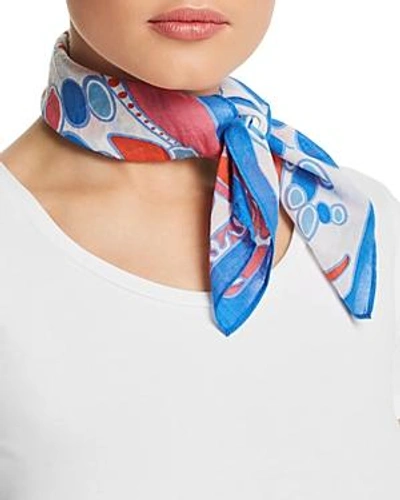 Shop Echo Hobart Cotton Bandana Scarf In Blue/multi