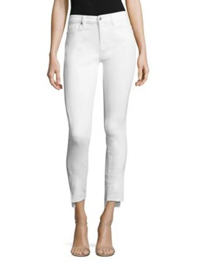 Shop 7 For All Mankind Step Hem Skinny Jeans In Clean White