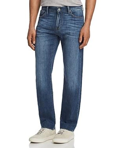 Shop 7 For All Mankind Standard Straight Fit Jeans In French Blues