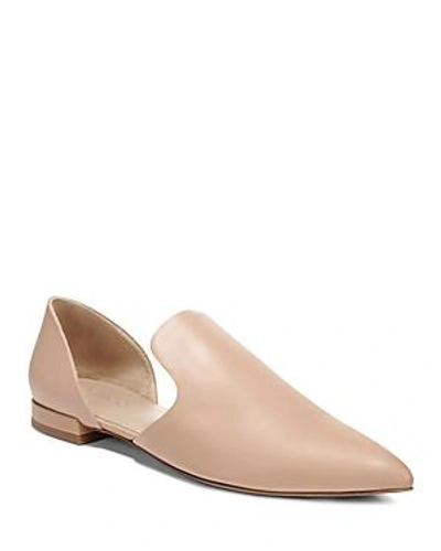 Shop Vince Women's Damris Calf Leather D'orsay Flats In Nude