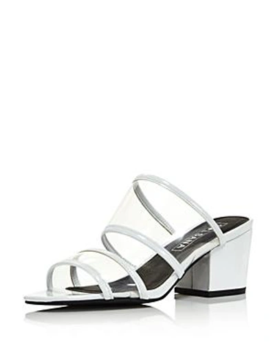 Shop Sol Sana Women's Ziggy Leather Illusion Block Heel Slide Sandals - 100% Exclusive In White