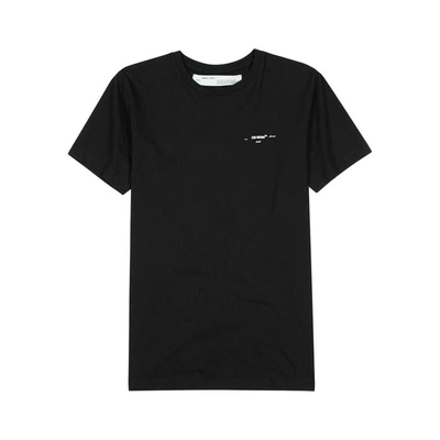 Shop Off-white 3d Line Printed Cotton T-shirt In Black