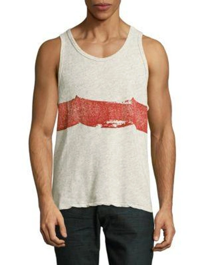 Shop Sol Angeles Cotton-blend Tank Tee In Heather Grey