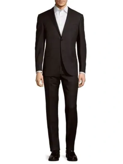 Shop Corneliani Italian 2-piece Wool Suit In Black