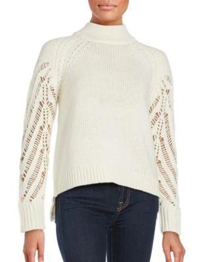Shop French Connection Kora Wool-blend Sweater In Winter White