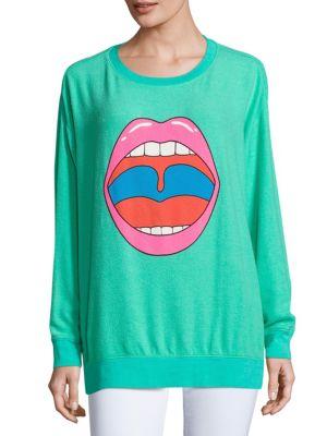 wildfox lips sweater
