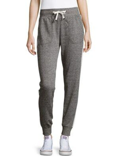 Shop X By Gottex Side Panel French Terry Trousers In Grey