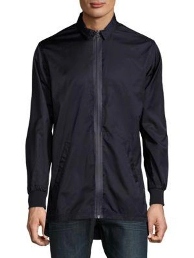 Shop Publish Carato Woven Jacket In Navy