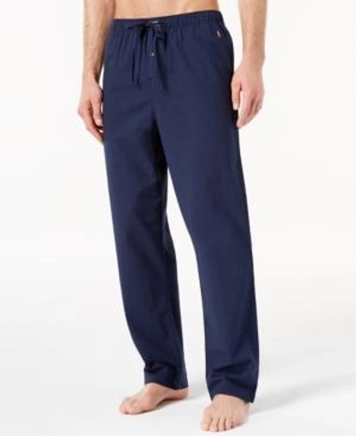 Shop Polo Ralph Lauren Men's Cotton Pajama Pants In Navy