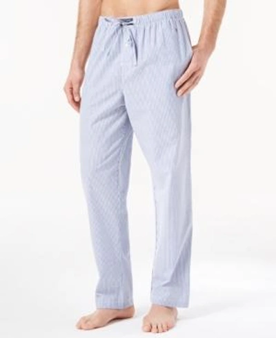 Shop Polo Ralph Lauren Men's Cotton Pajama Pants In Seersucker Blue