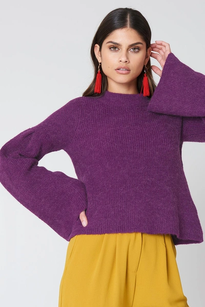 Shop Mbym Delana Harman Knit - Purple
