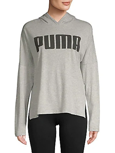 Shop Puma Urban Sports Hoodie In Grey