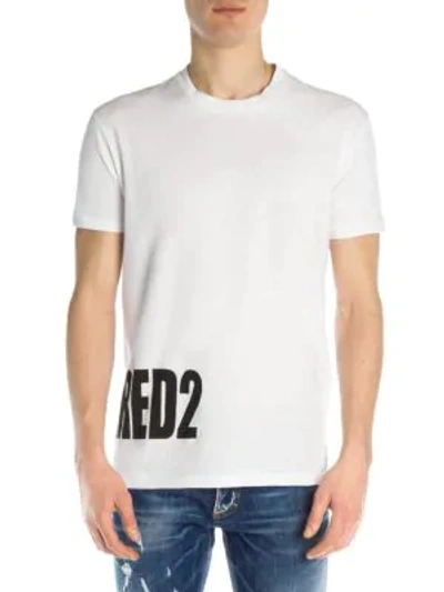 Shop Dsquared2 Side Logo Tee In White