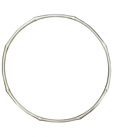 Shop Dinny Hall Silver Bamboo Bangle In White