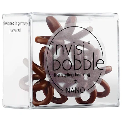 Shop Invisibobble Nano The Styling Hair Ring Pretzel Brown 3 Styling Hair Rings