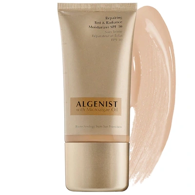 Shop Algenist Repairing Tint & Radiance Moisturizer Spf 30 Light/medium