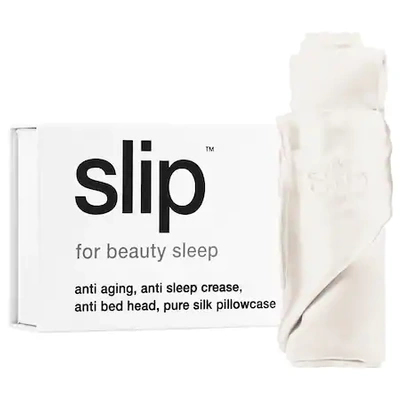 Shop Slip Silk Pillowcase - King White/off-white
