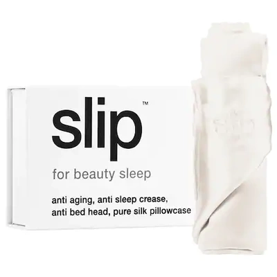 Slip Silk Pillowcase - King White In White/off-white