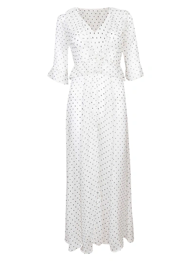 Shop We Are Leone Dot Print Dress In White-black