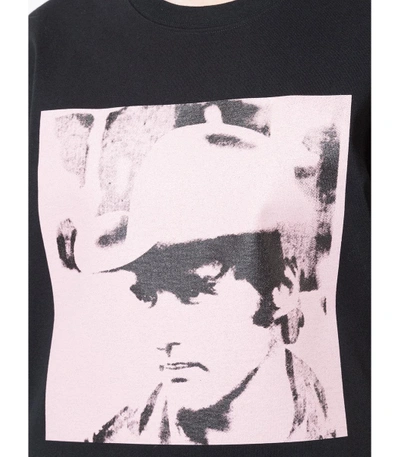 Shop Calvin Klein 205w39nyc Black X Andy Warhol Dennis Hopper Tshirt
