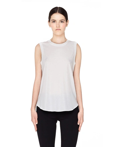 Shop James Perse Supima Cotton Basic Tank Top In White