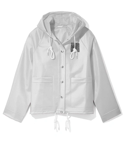 Shop Proenza Schouler Pswl Care Label Raincoat In Milky White