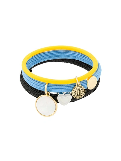 Shop Marc Jacobs Medallion Pony Bracelet Set - Black