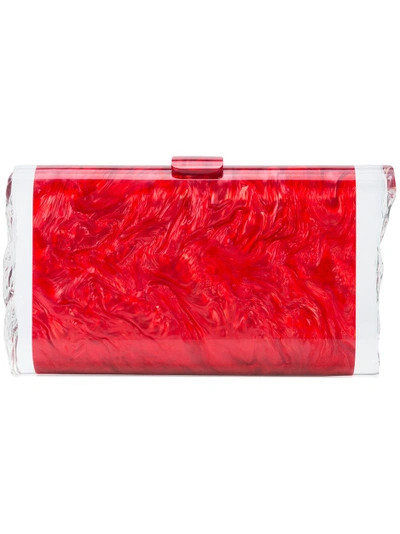 Shop Edie Parker Lara Solid Clutch - Red