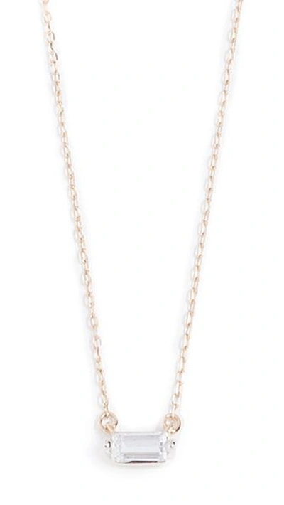 Shop Adina Reyter 14k Gold Baguette Necklace In Yellow Gold