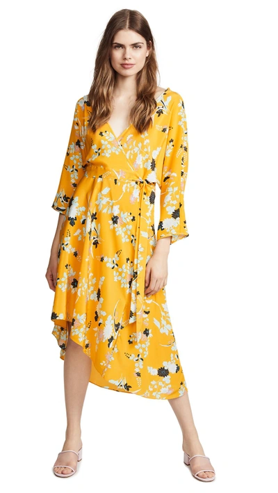 Shop Diane Von Furstenberg Eloise Dress In Walden Marigold