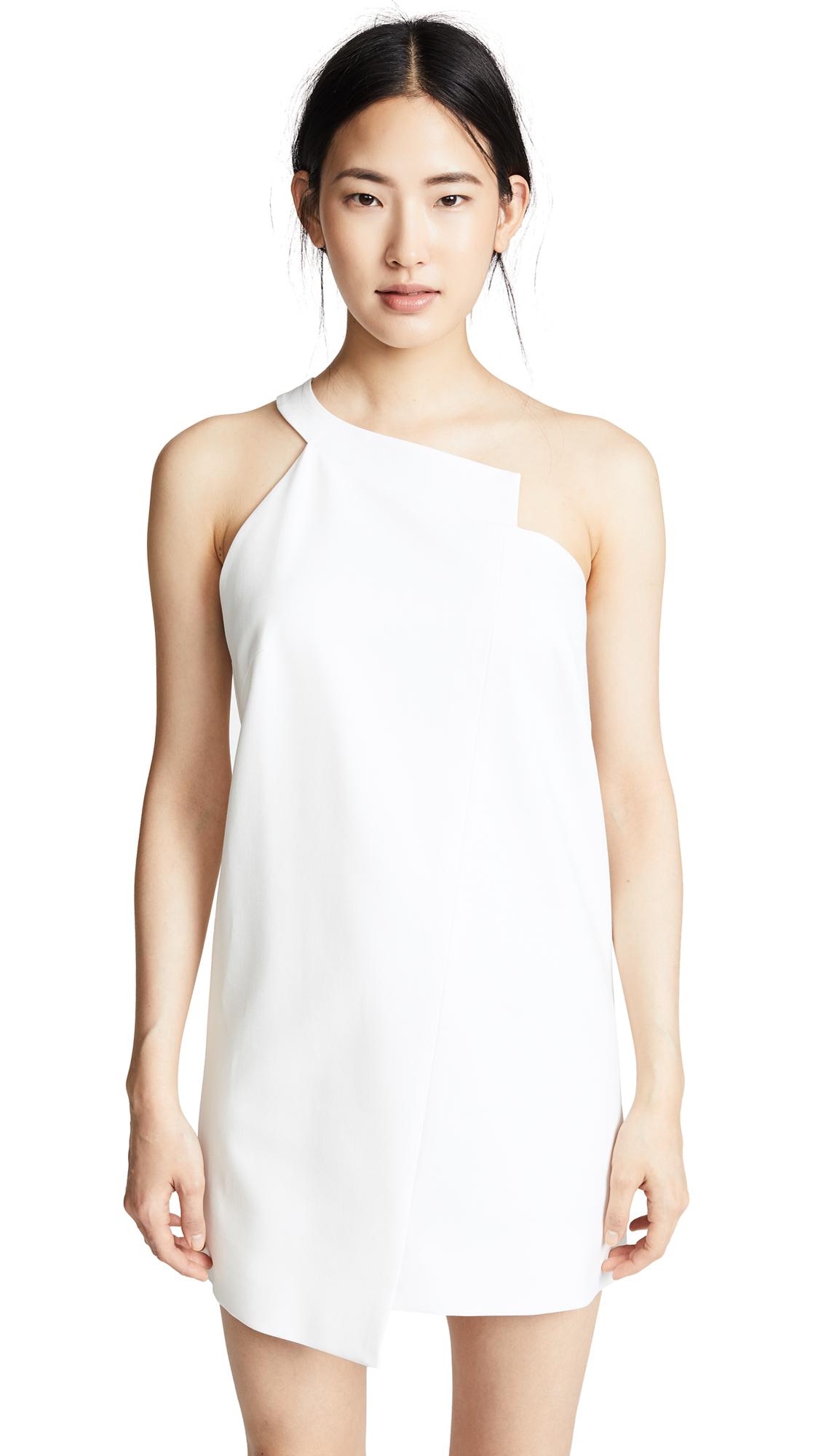 michelle mason one shoulder shift dress