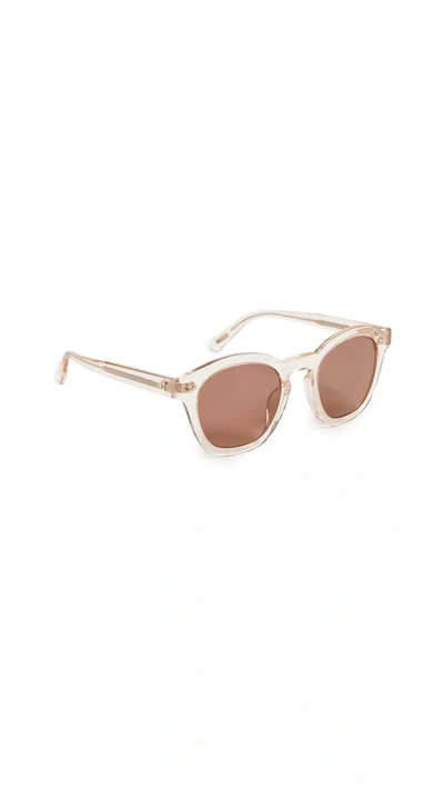 Shop Oliver Peoples Boudreau L.a. Sunglasses In Light Silk/burgundy Mirror