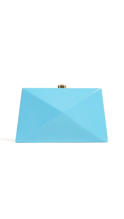 Shop Rocio Baby Diaz Clutch In Aquarius Blues