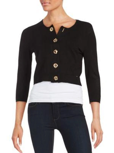 Shop Calvin Klein Knit Toggle Cardigan In Winter