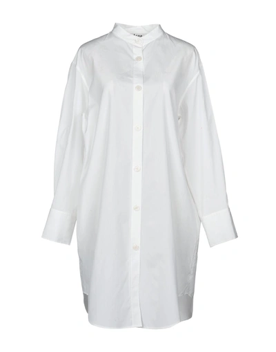 Shop Acne Studios Shirt Dress In White