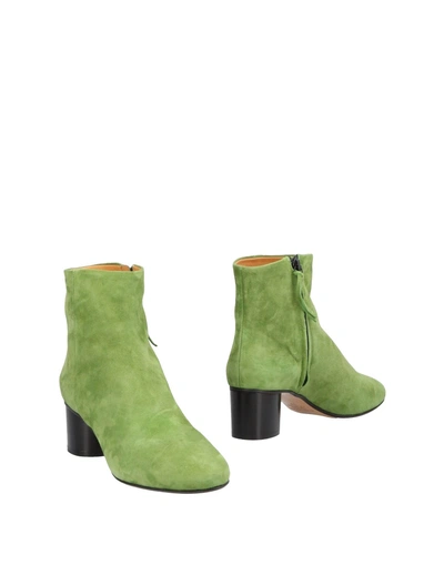 Shop Isabel Marant Ankle Boot In Green