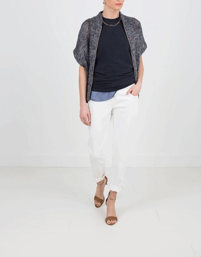 Shop Brunello Cucinelli Jersey Tank In Anthraci