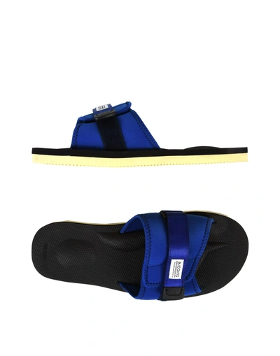Shop Suicoke Sandals In Bright Blue