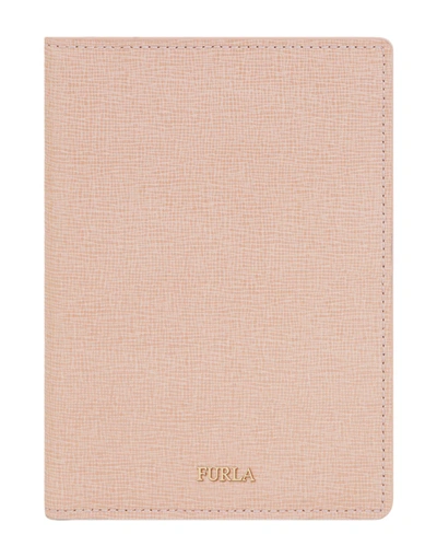 Shop Furla Document Holder In Pale Pink