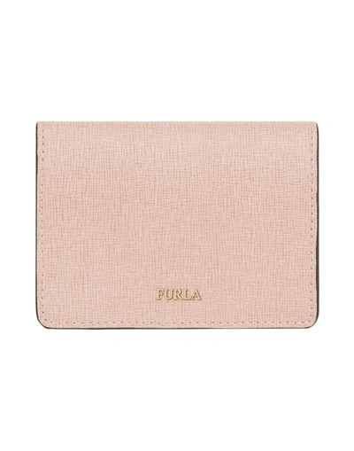 Shop Furla Wallets In Pale Pink