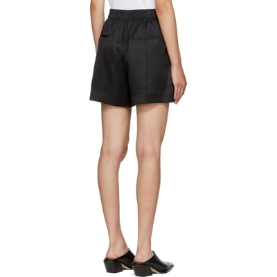 Shop Helmut Lang Black Pull-on Shorts In 001 Black