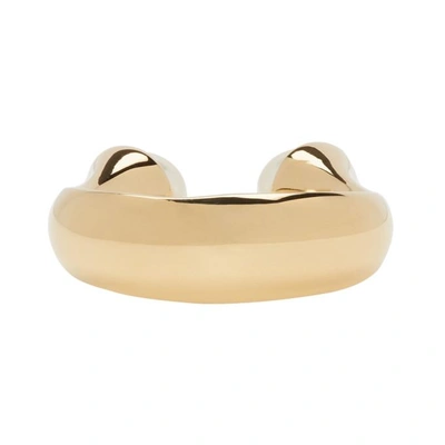 Shop Chloé Chloe Gold And Pearl Round Darcey Ring In 002 Pearl