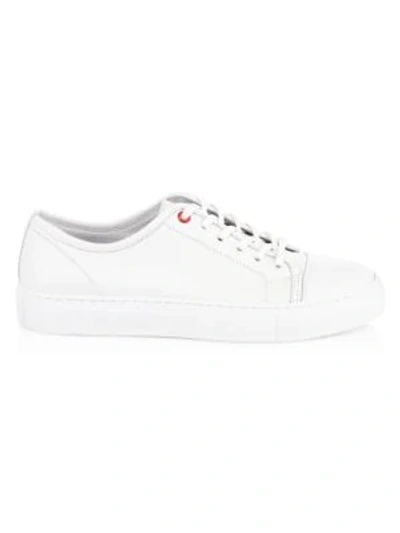 Shop Del Toro Sardegna Leather Sneakers In White