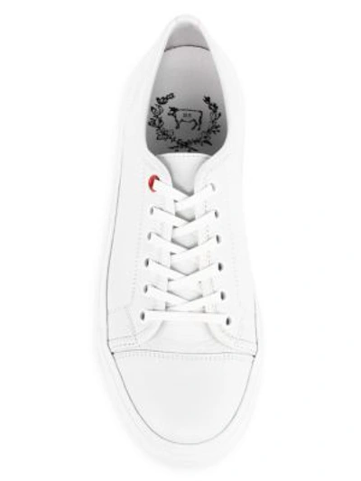 Shop Del Toro Sardegna Leather Sneakers In White